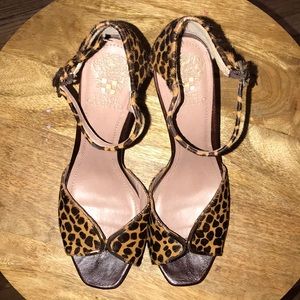 Cheetah / Leopard Vince Camuto Open Toe Heels